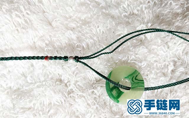 平安扣手鏈編法，單個平安扣手鏈編法教程