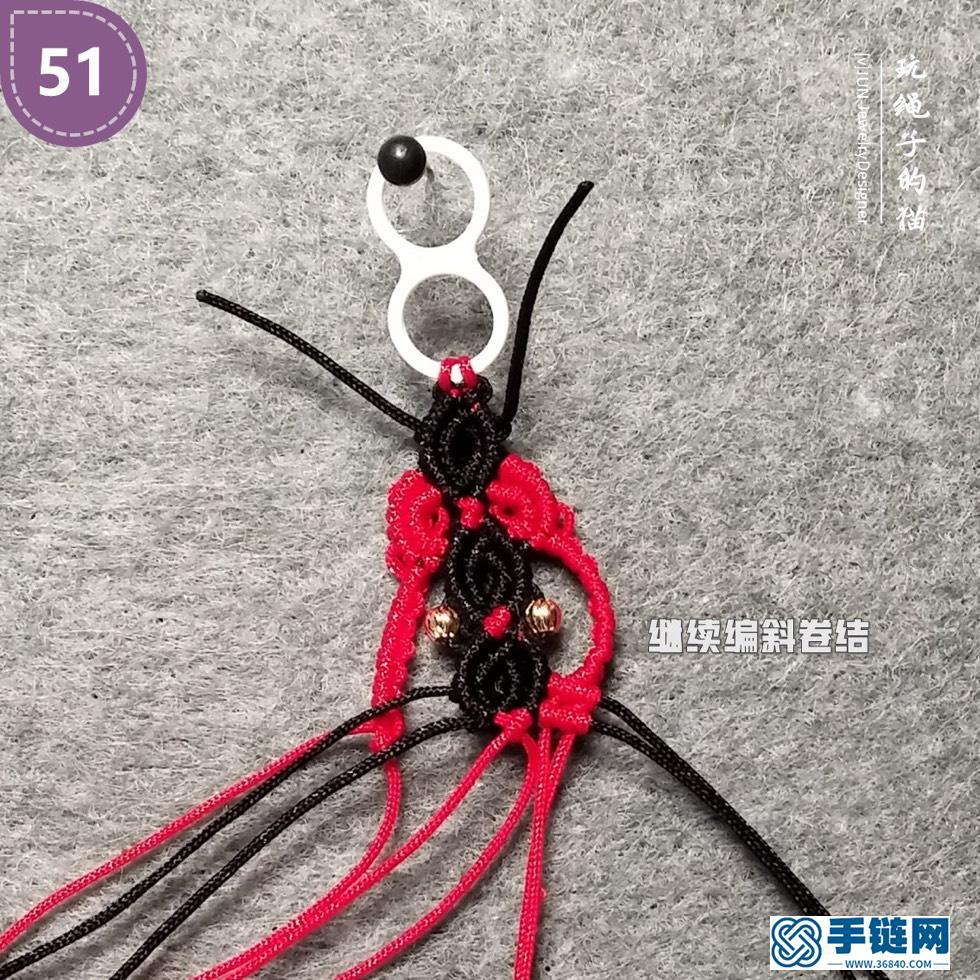 手繩編法大全圖解之一 , Macrame彩云手鏈