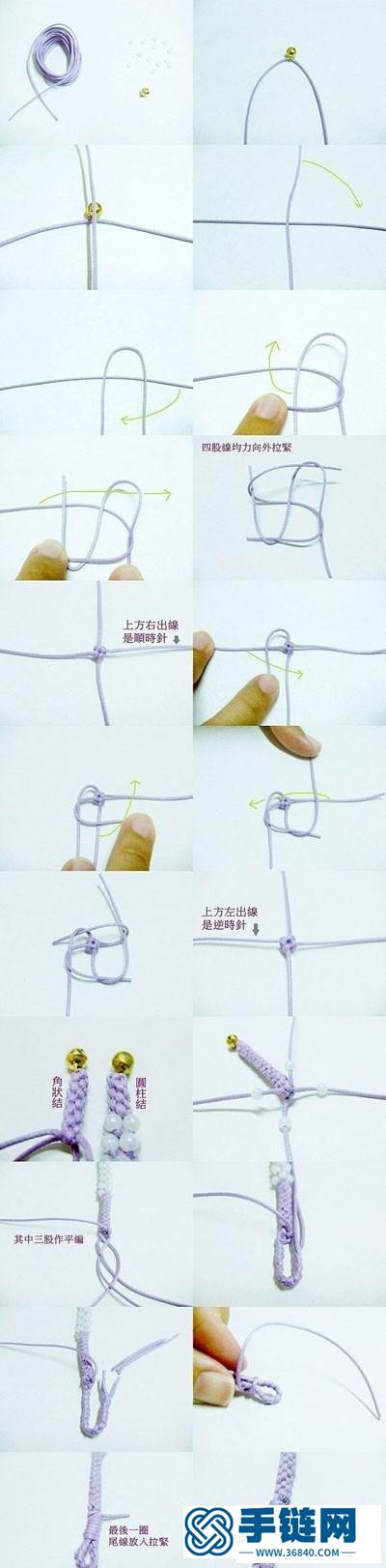 清新手鏈的編法圖解，教你編織簡(jiǎn)單玉米結(jié)串珠手繩方法