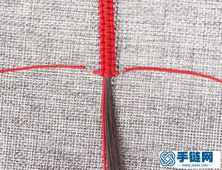 一縷青絲手鏈教程圖解，抖音頭發青絲手繩的編織教程