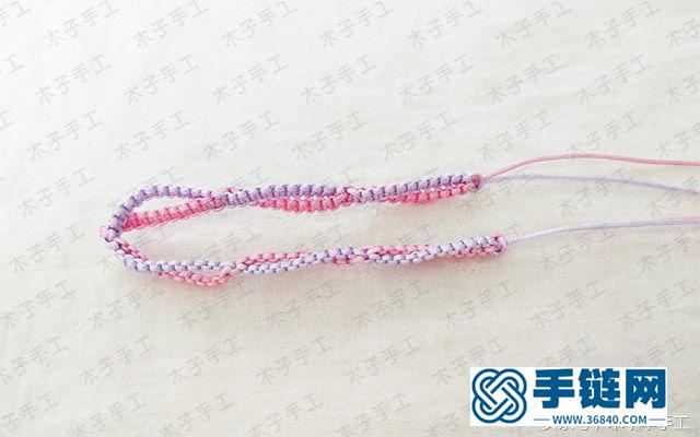 本命年紅繩手鏈編法圖解，簡單平結手鏈編織教程