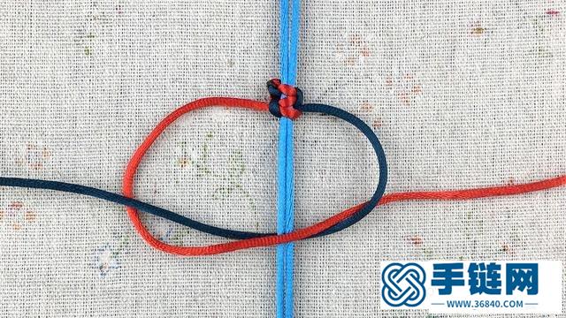 本命年紅繩手鏈編法圖解，簡單平結手鏈編織教程
