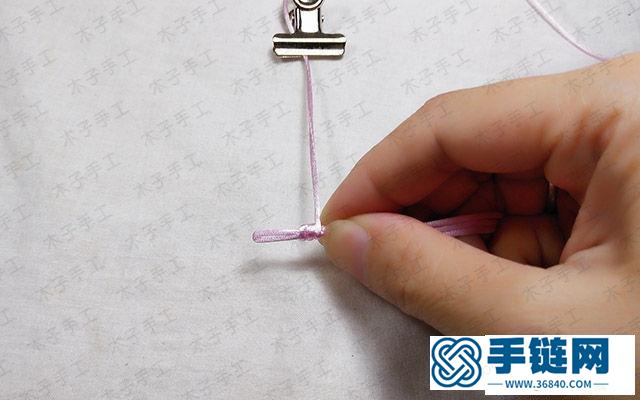 手鏈編織教程圖解，端午紅繩做法