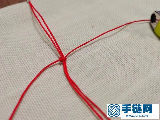 男士轉(zhuǎn)運(yùn)珠平安紅繩編法教程
