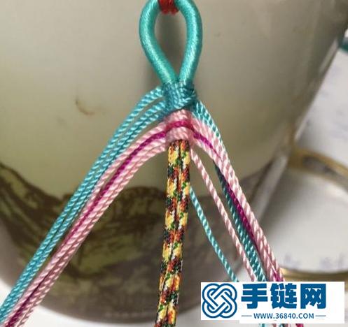 16股藏式九乘金剛結編法，藏葉金剛繩的編法圖解