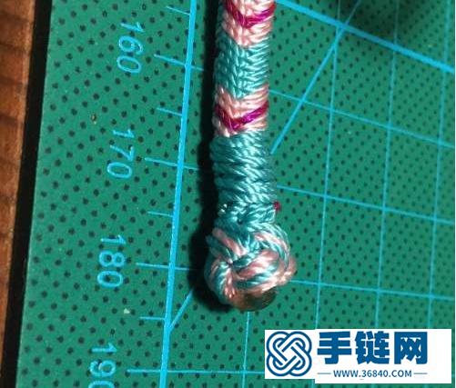 16股藏式九乘金剛結編法，藏葉金剛繩的編法圖解