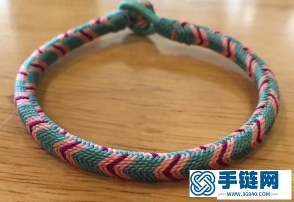 16股藏式九乘金剛結編法，藏葉金剛繩的編法圖解