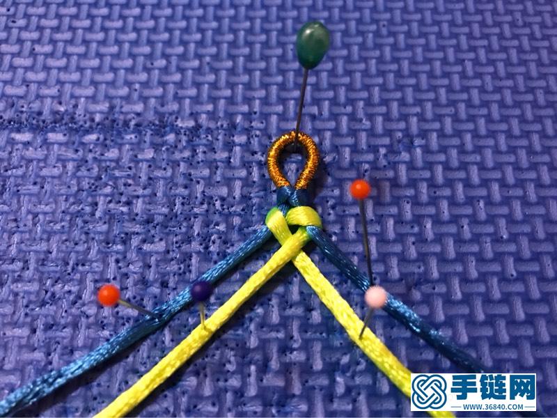 四股辮的編法圖解步驟，可做手鏈和編頭發