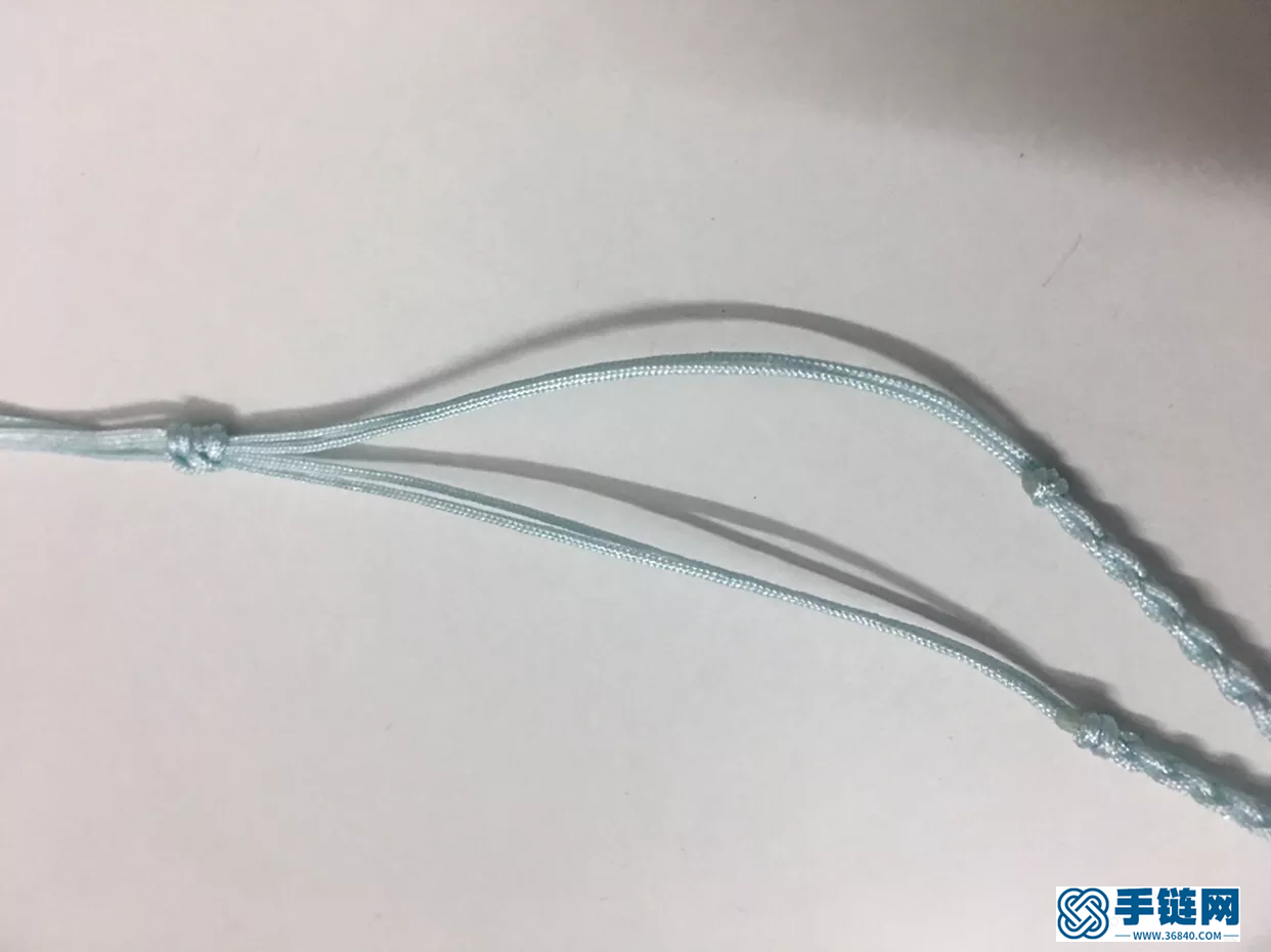 海藍寶編織樣式，簡單好看的項鏈繩做法