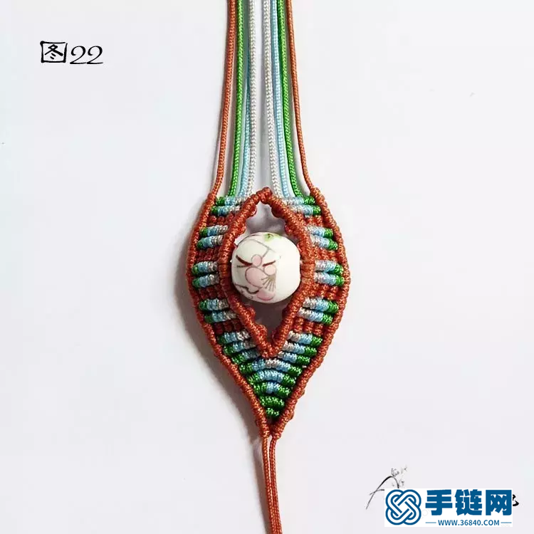 單珠手鏈編法，雮塵珠之瞳手繩簡單編織教程