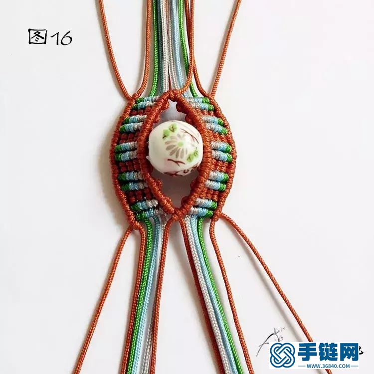單珠手鏈編法，雮塵珠之瞳手繩簡單編織教程