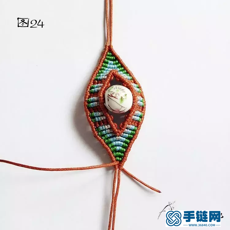 單珠手鏈編法，雮塵珠之瞳手繩簡單編織教程