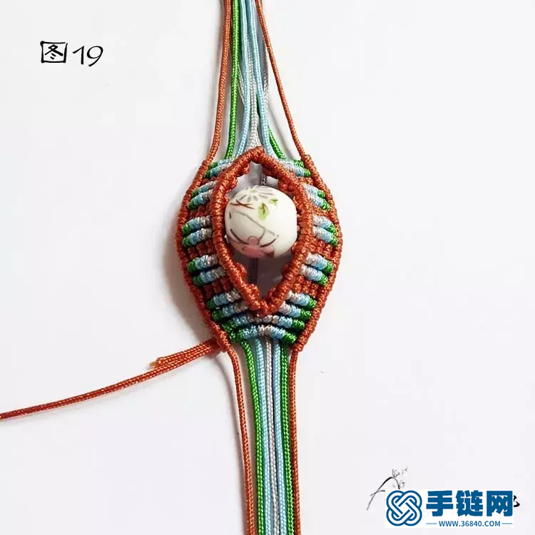 單珠手鏈編法，雮塵珠之瞳手繩簡單編織教程