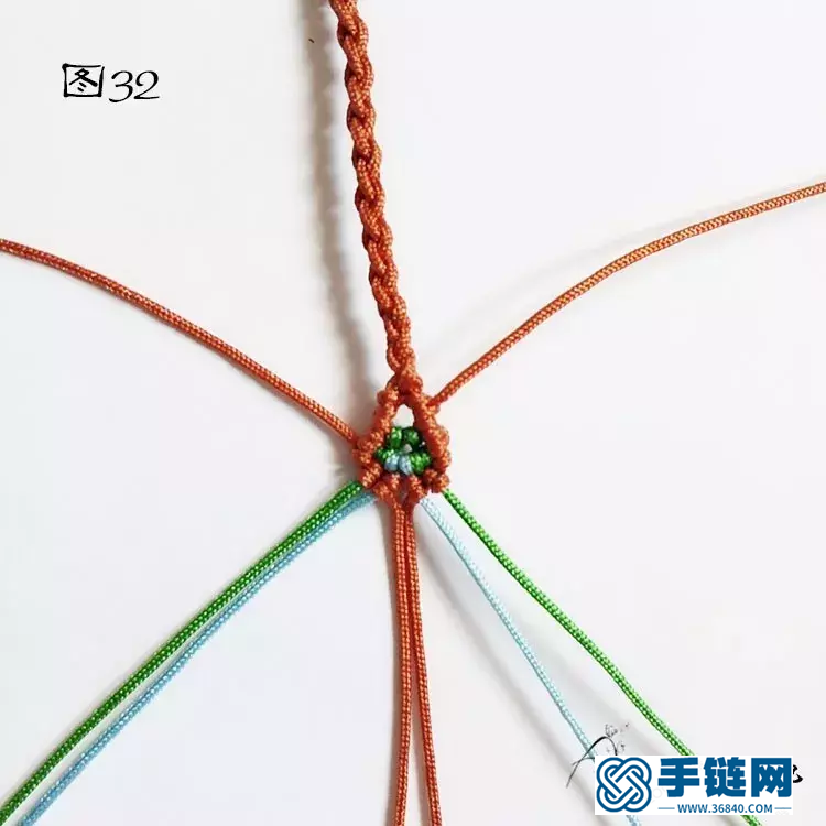 單珠手鏈編法，雮塵珠之瞳手繩簡單編織教程