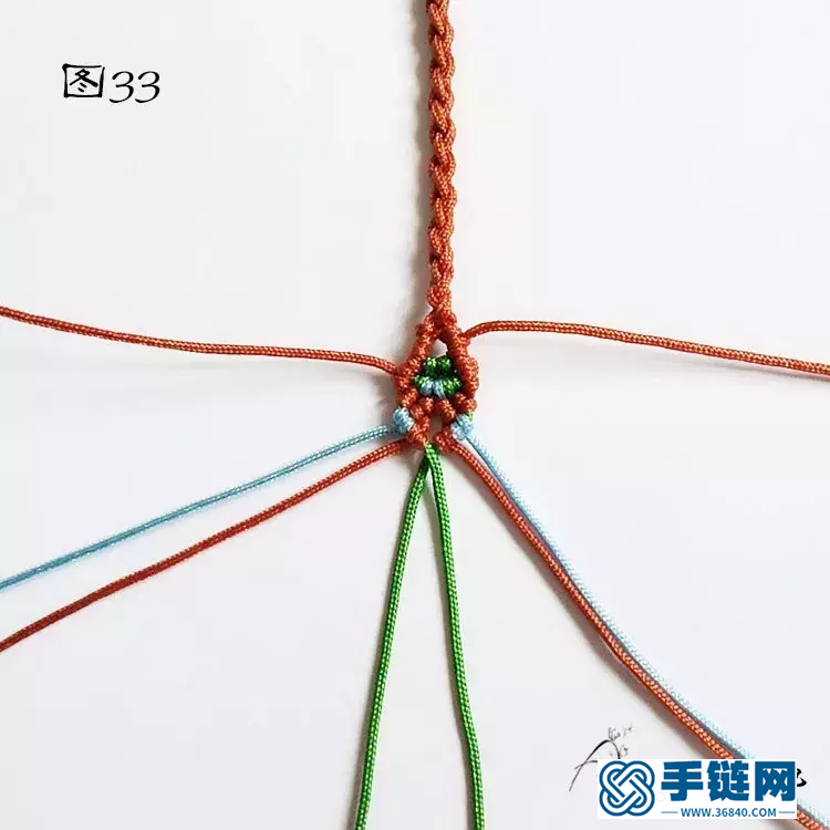 單珠手鏈編法，雮塵珠之瞳手繩簡單編織教程