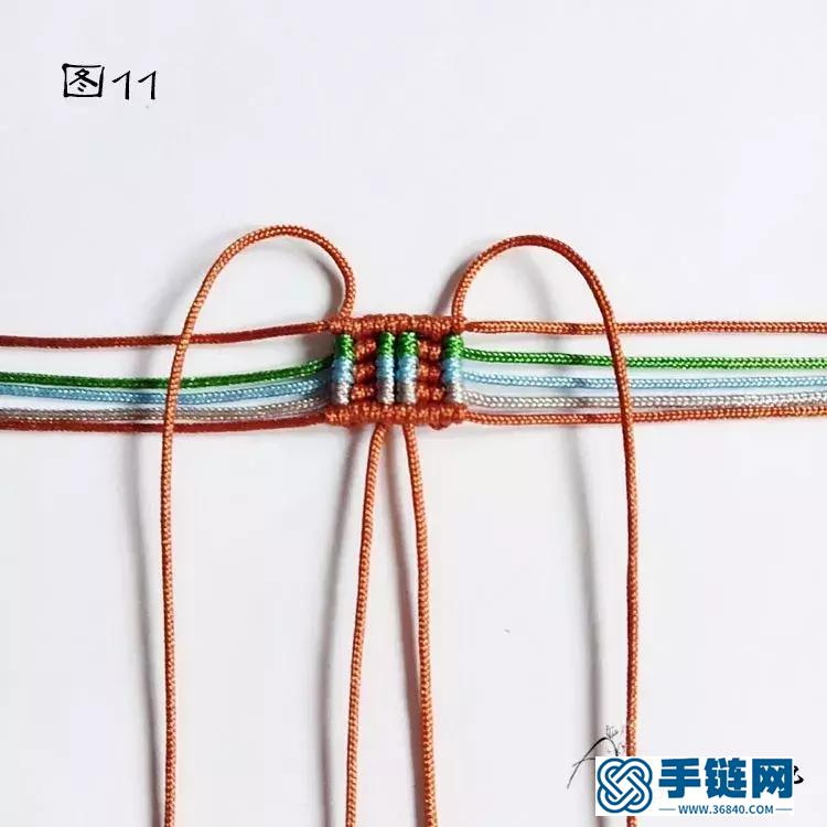 單珠手鏈編法，雮塵珠之瞳手繩簡單編織教程