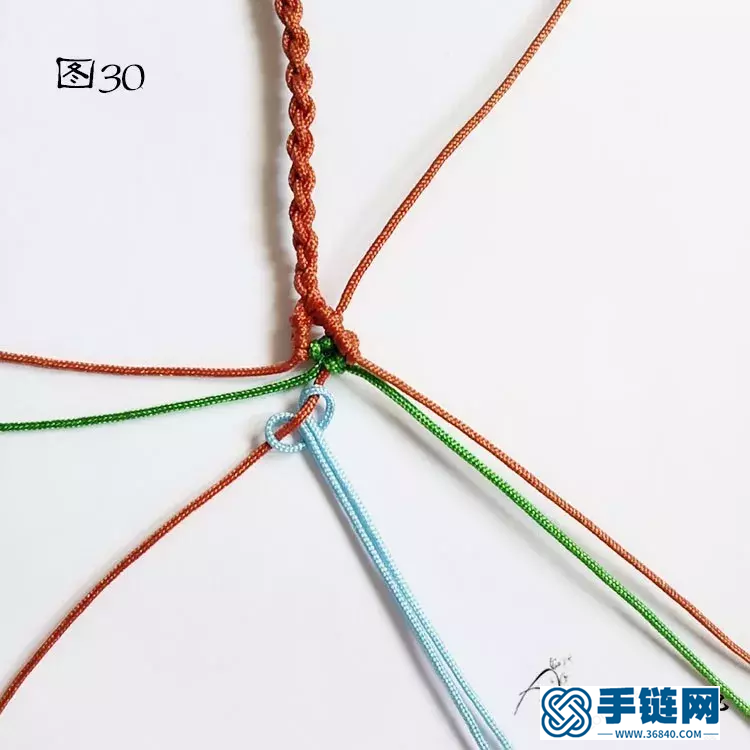 單珠手鏈編法，雮塵珠之瞳手繩簡單編織教程
