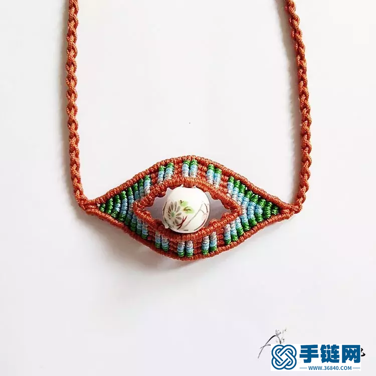 單珠手鏈編法，雮塵珠之瞳手繩簡單編織教程