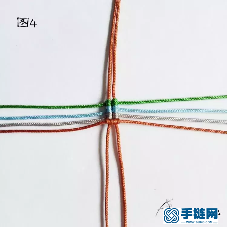 單珠手鏈編法，雮塵珠之瞳手繩簡單編織教程