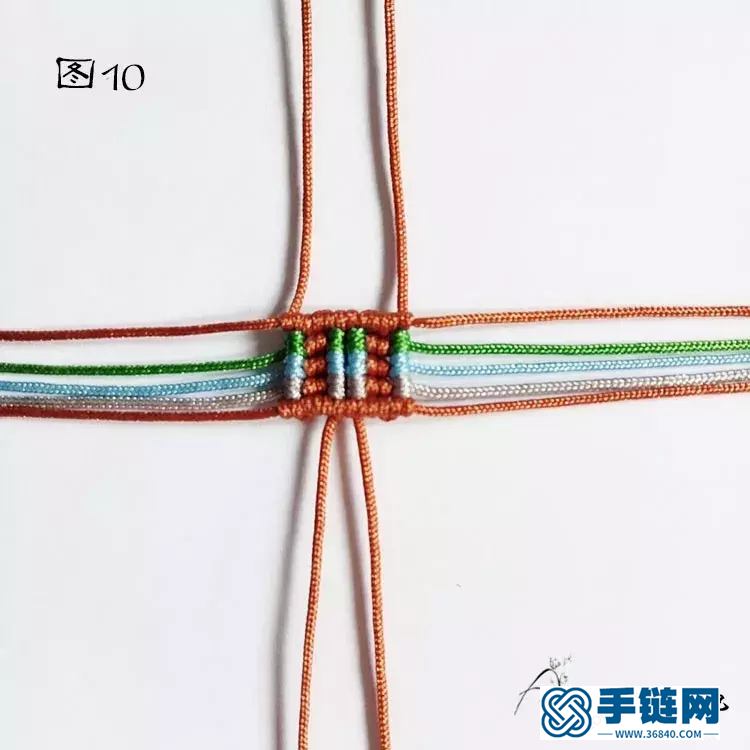 單珠手鏈編法，雮塵珠之瞳手繩簡單編織教程