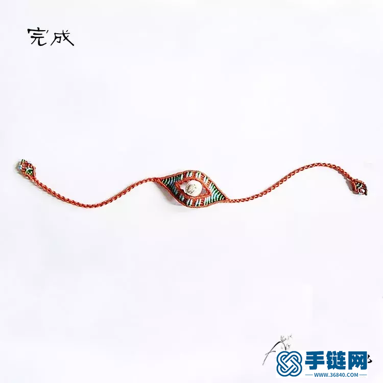 單珠手鏈編法，雮塵珠之瞳手繩簡單編織教程
