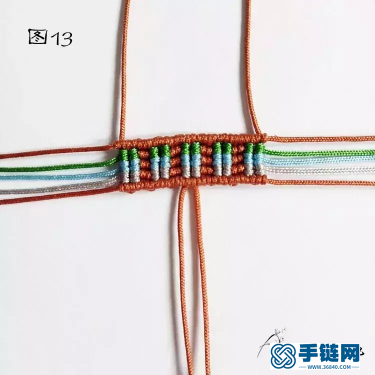 單珠手鏈編法，雮塵珠之瞳手繩簡單編織教程