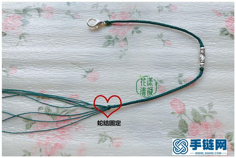 極細簡約情侶手繩編法圖解