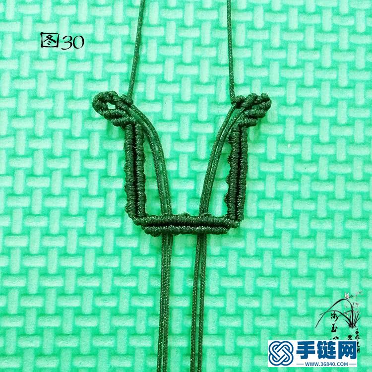 中國結小掛墜編法教程