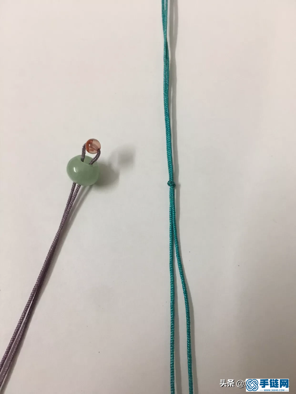 簡單四股辮手繩做法