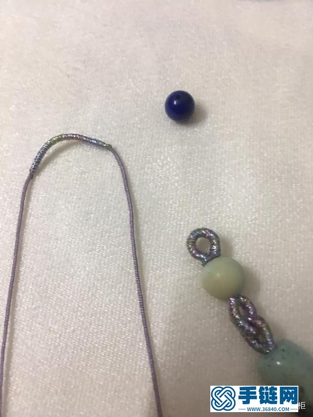 瑪瑙桶珠編繩手鏈教程圖解