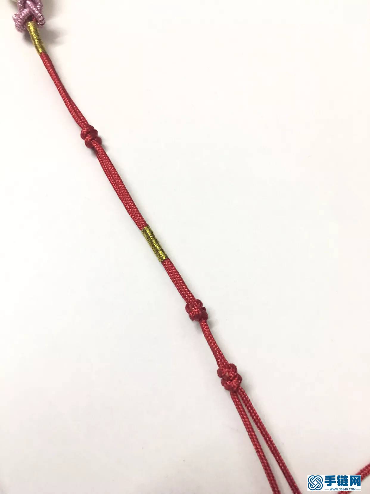 路路通轉(zhuǎn)運(yùn)紅手繩編法教程,同心結(jié)編繩飾物