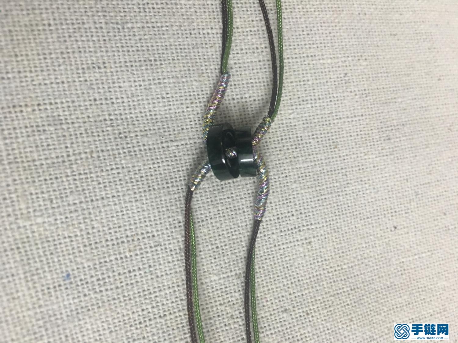 路路通編繩詳細教程步驟，簡單八股辮手繩做法
