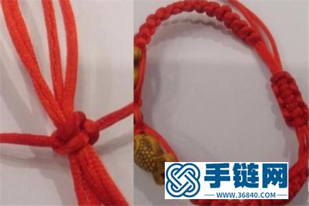 手鏈收尾打結方法,編繩平結詳細教程