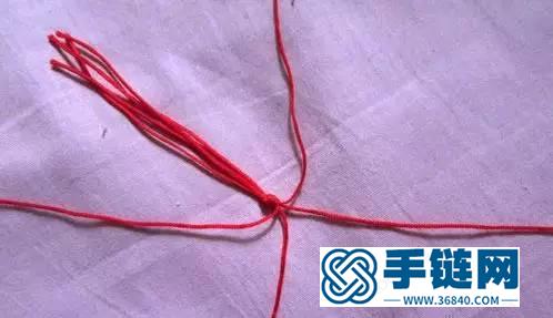 黃金紅繩手鏈編法圖解